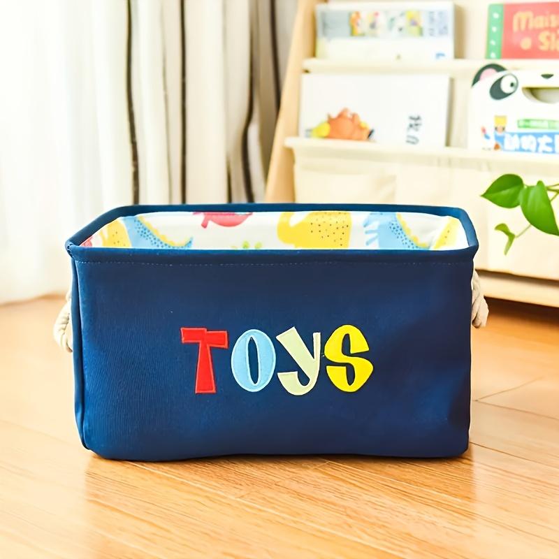 Прямоугольная корзина для хранения Складной контейнер-органайзер Толстый складной тканевый ящик для полки Спальня Мальчики Девочки Игрушки Одежда 1pc