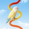 Bird Perch Parrot Toy Playful Rope Climbing PP Metal Easy Fixing Sensory Suitable for Small Parrots
