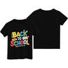 Children's Casual and Fashionable Round-Neck Printed Short-Sleeve Top for Back-to-School