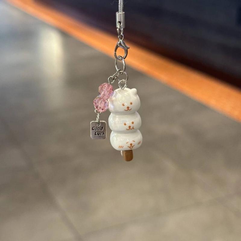 

Cute Lucky Leaf Phone Charms Pendant Kawaii Cat Cases For Phone Ccd Camera Ins Korea Handmade Diy Accessories розовый