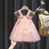 Girls Summer Tulle Princess Dress Kids Birthday Party Gown Baby Puffy Tutu Dress For Toddler