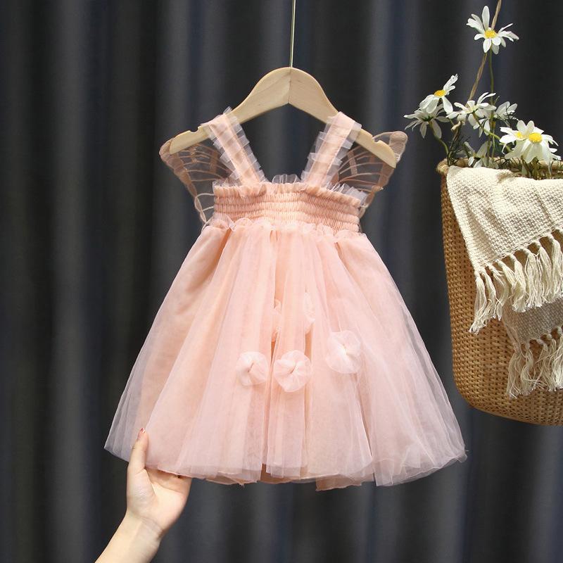 Girls Summer Tulle Princess Dress Kids Birthday Party Gown Baby Puffy Tutu Dress For Toddler