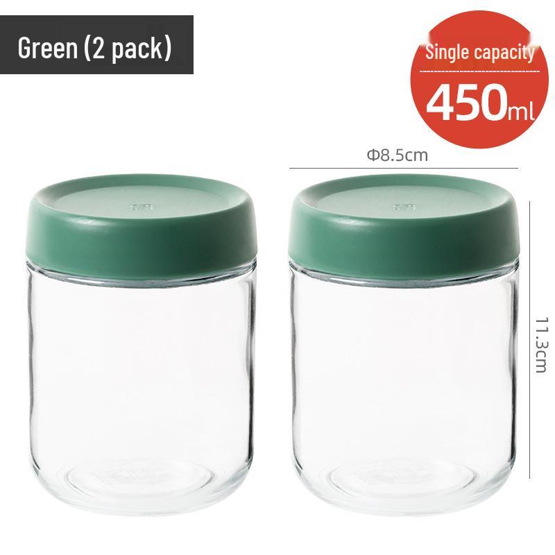 Glass Sealed Lid Container for Yogurt, Tea, Coffee, Dried Fruit, Honey, and Bird's Nest Portioning