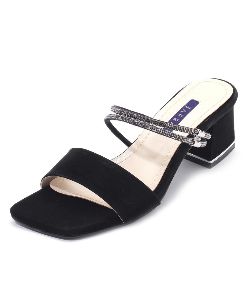 Saera Square Toe Cubic Double Strap Mule K56S003 (A Type)
