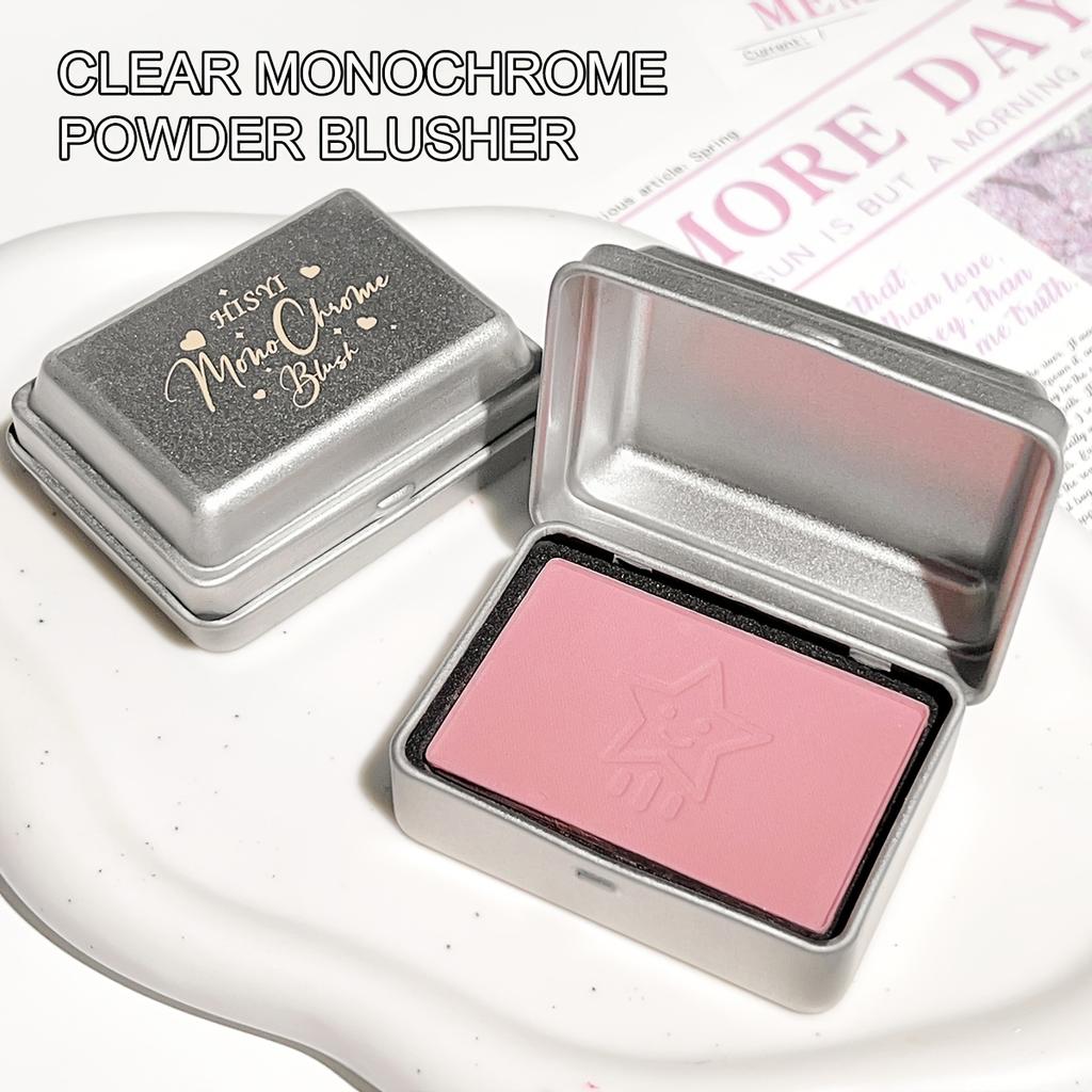 Water-Resistant Silky Matte Blush Powder | 4-Color Options | Compact Iron Box Design | Long-Lasting Flawless Skin Tone Enhancement