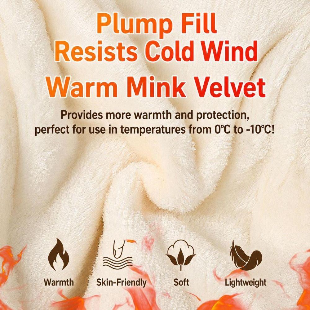 Windproof Fleece Lined Hat Water Repellent Cold Weather Hat New Quilted Winter Cap  Skiing