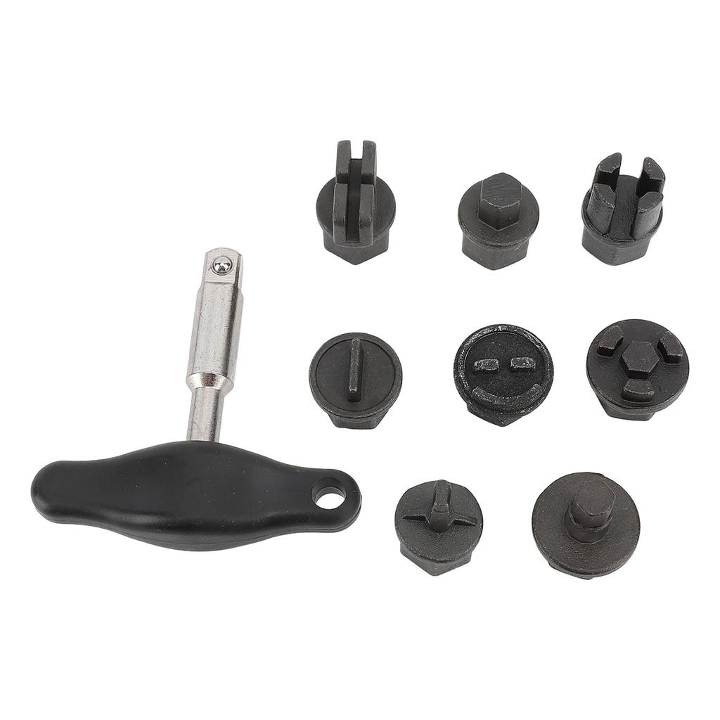 9Pcs Oil Pan Drain Plug Repair Kit Portable Versatile Oil Sump Drain Plug Tool Set for Plastic Oil Pan Oil Drain Plug