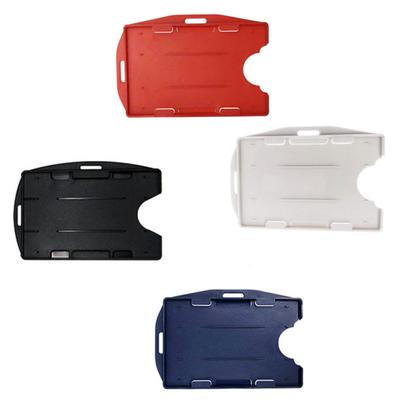 1ks držák na identifikační kartu Praktický odolný Odznak z tvrdého plastu pro více použití Pracovní ochranný kryt na ID Pouzdro Oboustranný průkaz totožnosti