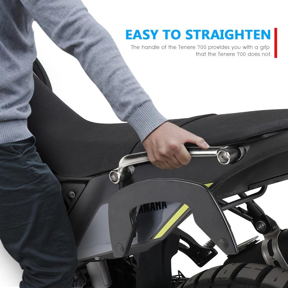 Motorcycle Passenger Rear Grab Handle Seat Hand Handle Grab FOR YAMAHA TENERE 700 XTZ XT700Z T700 2019-2023 Aluminum Alloy