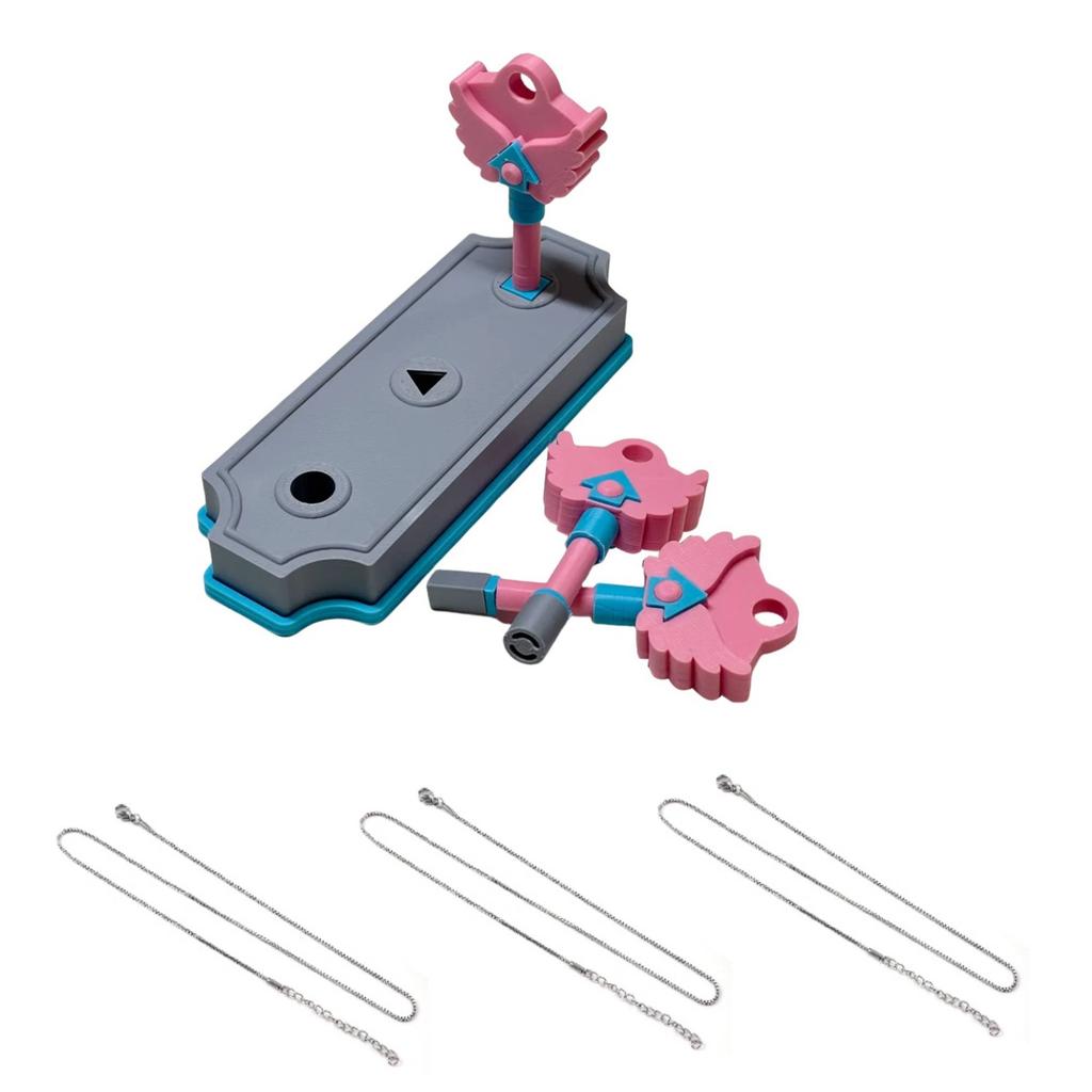 Korean Traditional Game Season 3 Props Keychain Necklace Pendant & Knife Game Props for Family Squids Parties Gifts