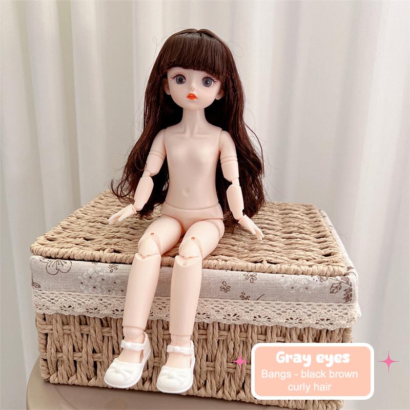 Bambola BJD Nuda Aploidi Giunti Multipli Rimovibili 30cm 1/6 3D Occhi Attrattivi Bambola Regalo di Compleanno Giocattolo per Ragazze