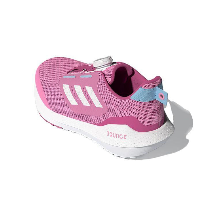 Adidas Eq21 Run 2.0 Low Top Running Shoes Kids Sneakers Pink White GZ4517