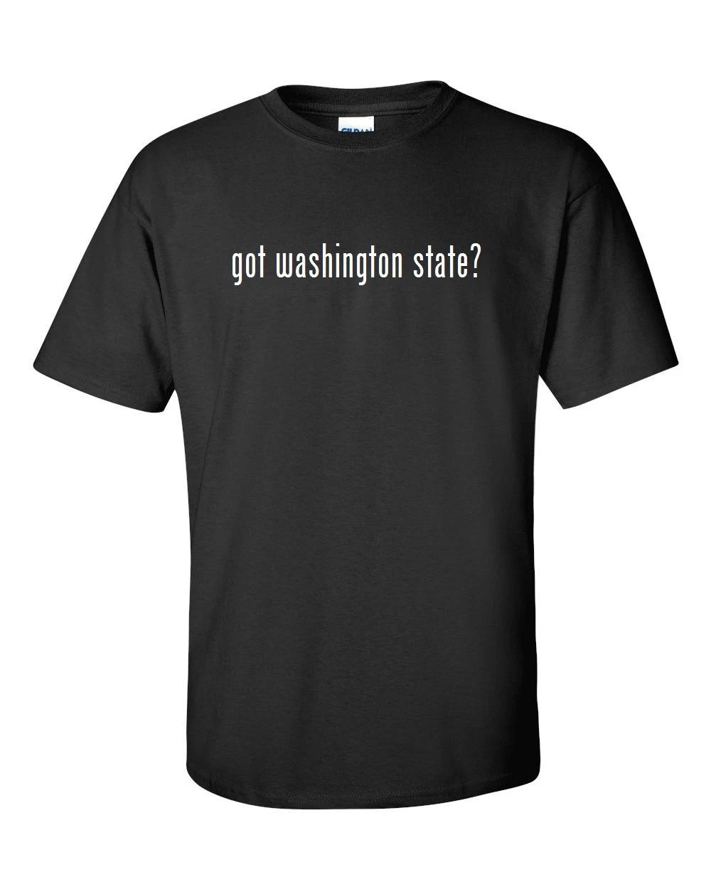 Got Washington State ? Men s Cotton T-Shirt Shirt Solid Black White S - 5XL L