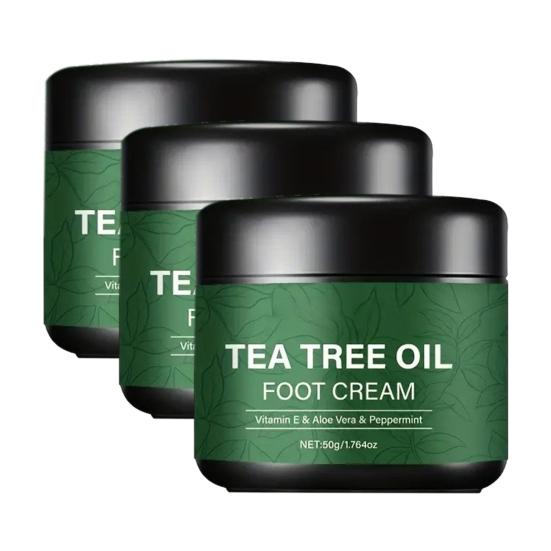 Foot Cream with Tea Tree Oil Fast Absorbing Non-Greasy Foot Moisturizer for Dry Rough Heels And Feet Soften Calluses Hydrate And Renew Daily Foot Care