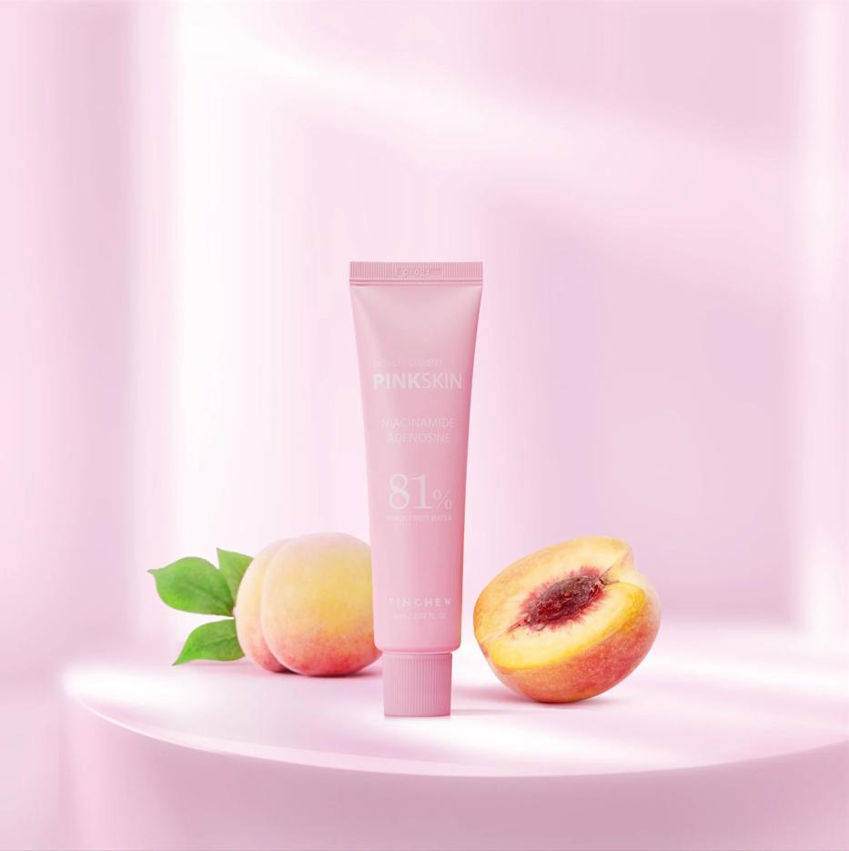 

TINCHEW Pinkskin Персик / Цитрус / Крем для сияния 60 мл, Осветляющий, Питательный, Увлажняющий, Корейская косметика, Kbeauty Peach