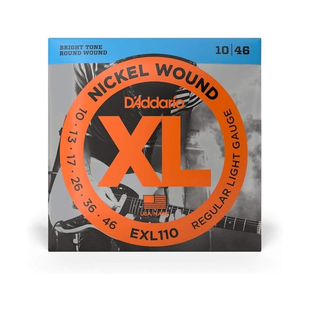 D Addario EXL110 Electric Guitar Strings 10-46 Regular Light Set of 5