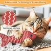 Cat Catnip Toys Fish - Cat Nip Kicker Toy for Indoor Cats, Squeak Interactive Toys for All Breeds Kitten, 3 Pcs Plush Pillows Soft and Durable for Pet