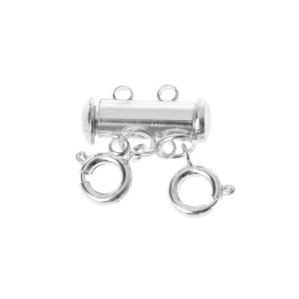 Jewelry Connectors Layered Necklace Clasp Magnetic Tube for Stackable Necklaces