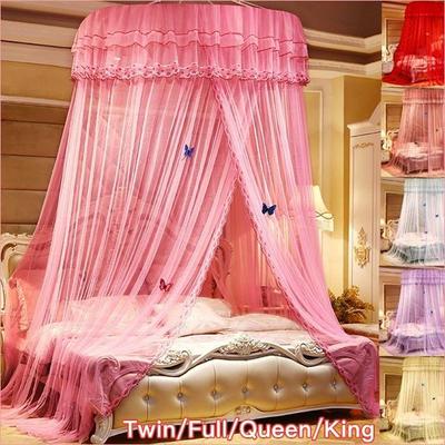 NEUE Prinzessin Spitze Kuppel Insekt Bett Baldachin Netting Vorhang Elegante Runde Moskitonetz Haushalt Großes Bett Bettwäsche Bequemen Schlaf