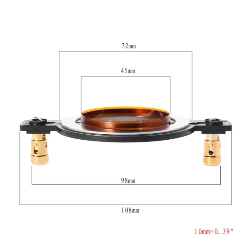 Audio Speaker For Titanium Film 44.4 44.5 Core Treble Voice Coil Reel -Tweeter Voice Coil Audio Diy Speakers Accessory