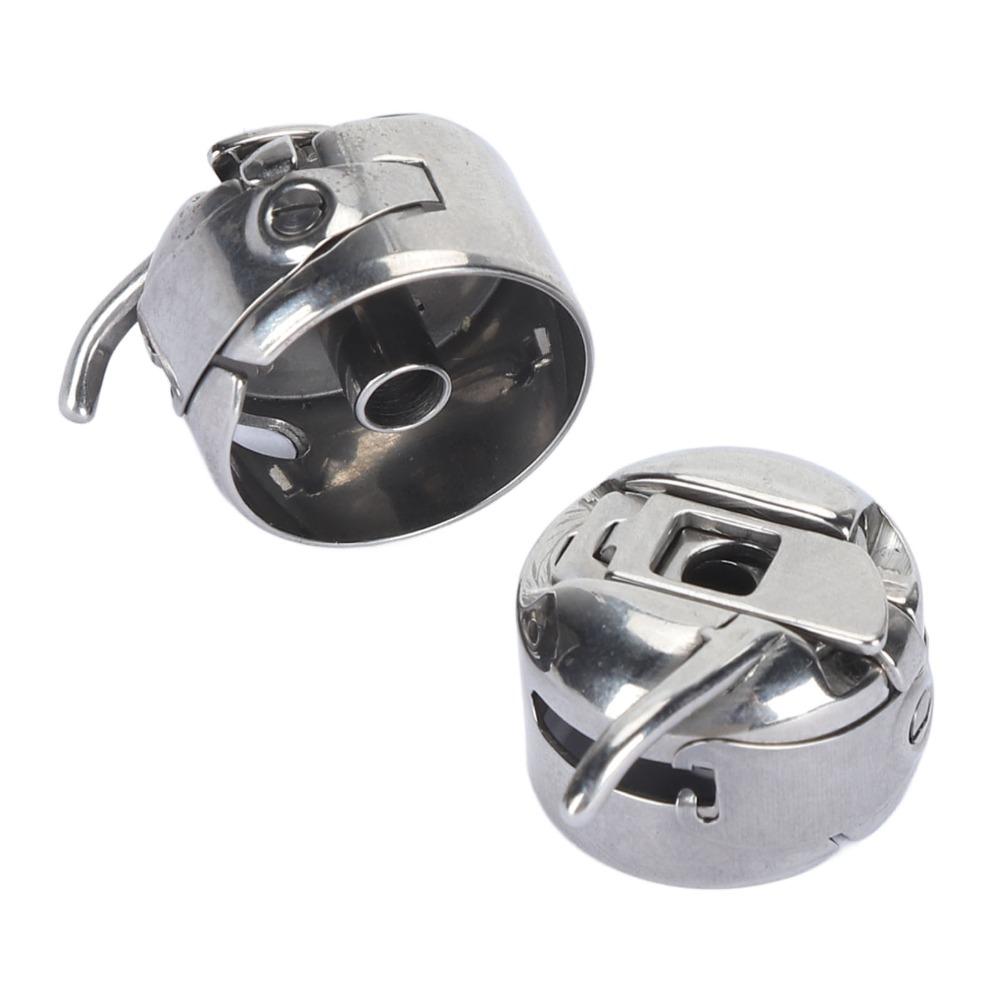 2pcs Flexible Metal Sewing Machine Bobbin Case Steel Bobbin Holder  Home Sewing