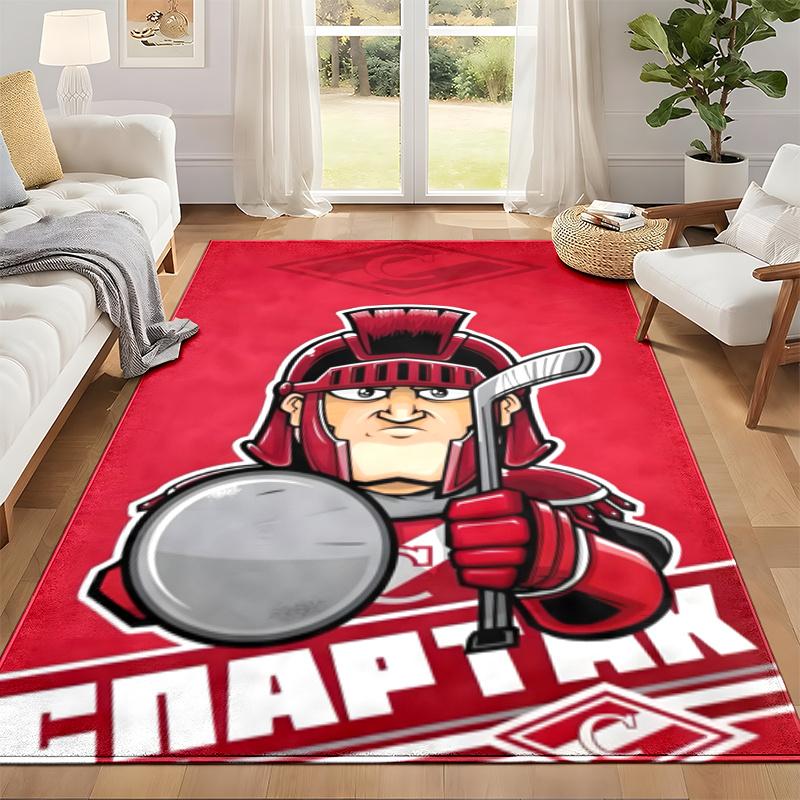 FC Spartak Moscow Carpet Door Mat for Living Room or Bedroom Protective Mat Under Chair Office Decoration Christmas Gift Birthday Present