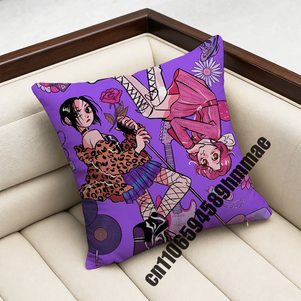 For Ren Nana Osaki Yasushi Shin Throw Pillow Case Sham 45X45Cm Decoration Square Sofa Pillowcase Pad Cover
