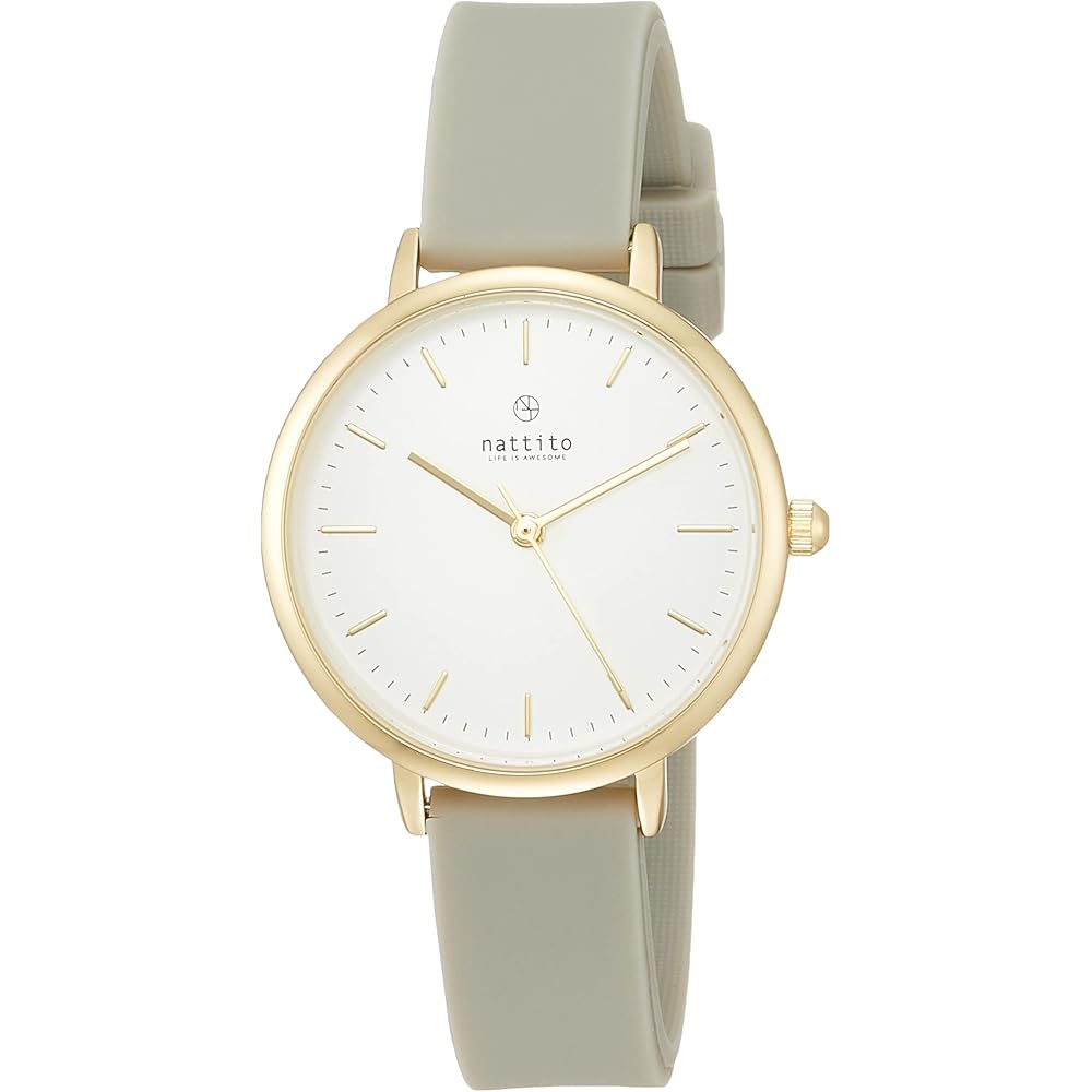 Fieldwork Analog Watch NF Soira Nickel-Free Silicone Strap YM031-3 Women s Khaki