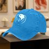 Vintage Washed Baseball Cap with Tai Chi Print for Unisex and Women
