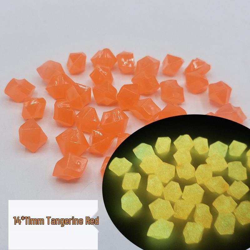 Luminous Acrylic Simulated Ice Cube Beads for Home Decoration