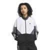 Adidas JSY10 Colorblock Double Knit Track Seasonal Loose Five Size Women's Jacket, Sportswear, Fit, Black/White/Grey (IM8716), J/M