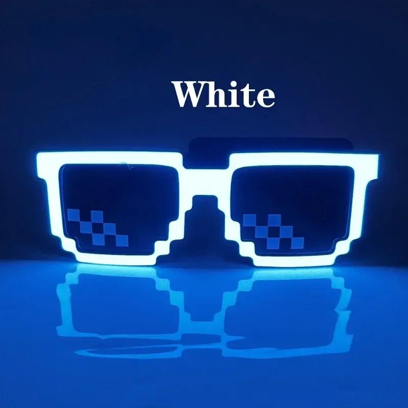 Latest Wireless LED Eyeglasses Luminous Glow Flashing Mosaic Glasses SunEyeglasses UV400 Neon Party Eyeglasses Party Festival Supplies