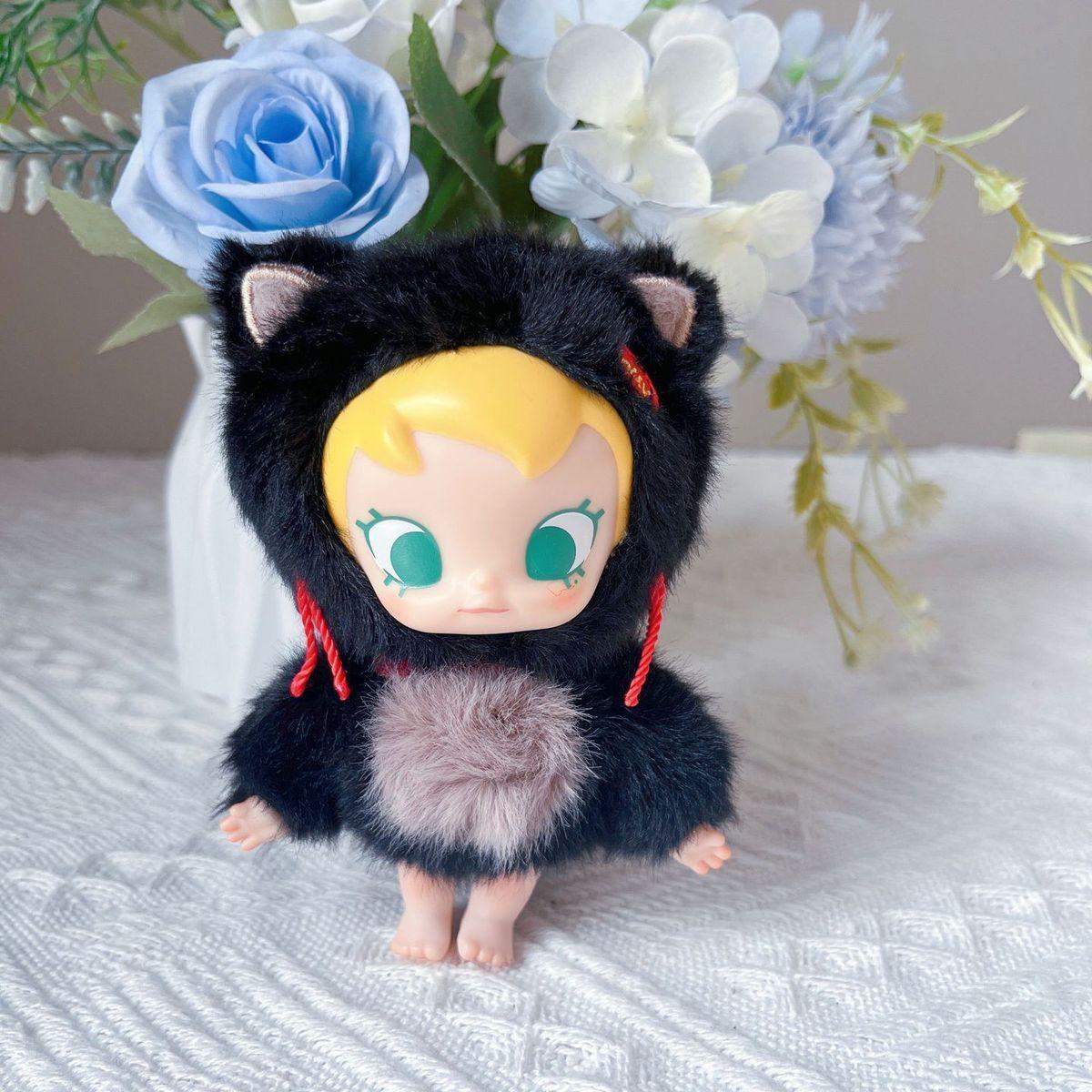 

Pocket Friend Series Plush Vinyl Blind Box Tide Play Figure Pendant