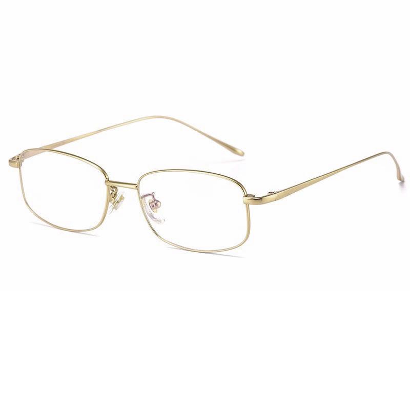 Brand Design Women Photochromic Eyeglass Square Titanium Frame Anti Blue Ray Short Sight Prescription Myopia Custom Men Glasses