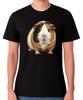 Süßes Meerschweinchen T-Shirt Illustration Tierliebhaber Geschenk Unisex Tee