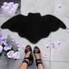 S-SNAIL-OO Halloween Bat Bath Mat 36x20 in Gothic Home Decor Bats Bath Rugs for Bathroom Non Slip, Gothic Gift Cute Door Mats for Bathroom, Bedroom,