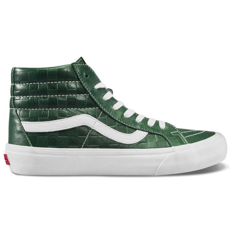 Vans Sk8 Reissue Vlt Lx High Top Skate Shoes Unisex Sneakers White Green VN0A4BVGXKV