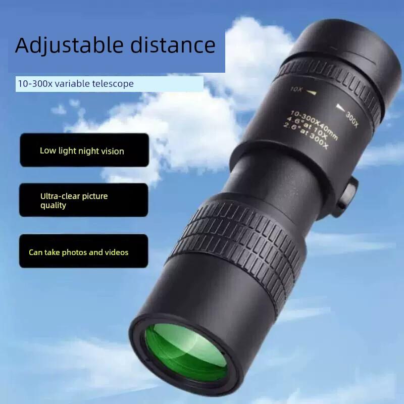 Monocular Telescope, High-Power, Professional-Grade, Portable for Adults, Outdoor Photography, Night Vision, Bird-Watching Device, Concert