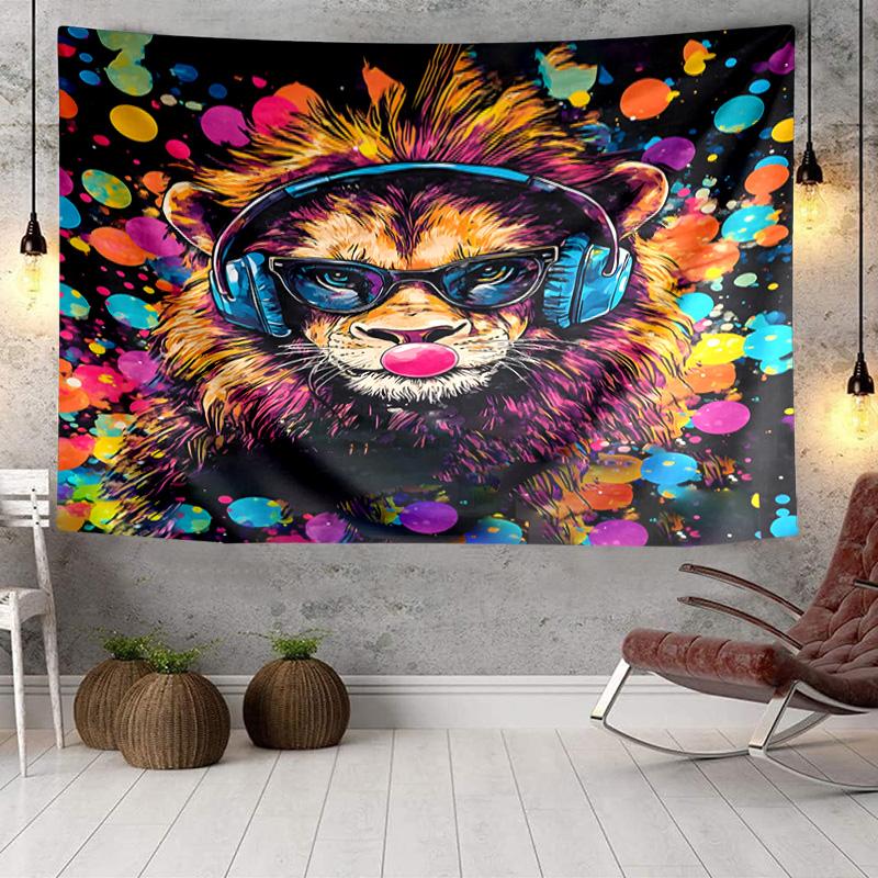 Tapisserie d'Aventure de Joueur Singe, Tapisserie au Design Unique, Décoration Murale pour Chambre à Coucher, Salon, Salle de Jeux, Cadeaux de Fête Chaleureux pour Fans