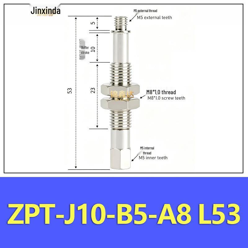 ZPT Vacuum Suction Cup Mini Fitting: Industrial Pneumatic Flat/Pointed Head Anti-Rotation Robotic Arm Holder.
