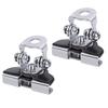 2PCS Hood LED Light Mounting Brackets Universal Pillar Hood Work Light Mount Clamp Adjustable Replacement for Jeep