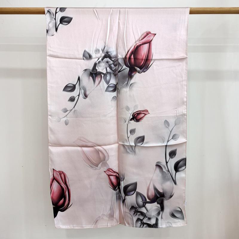 Unique bargain bargains, multiple colors available, mulberry silk silk pure crepe satin long scarves, scarves, silk scarves shawls, ladies' special