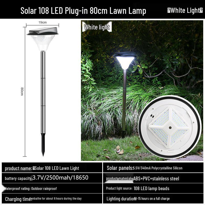 LED Solar Lawn Light - Super Bright Waterproof Outdoor Street & Courtyard Light