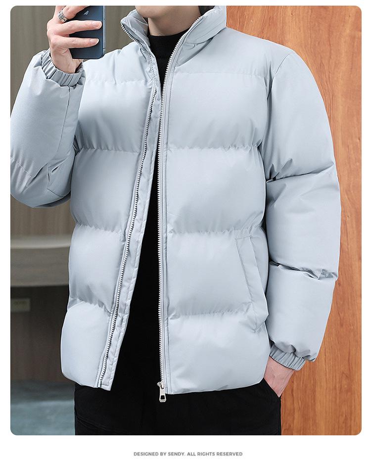 Men's High-End Velvet Thickened Winter Cotton Padded Jacket - Warm Bread Style
