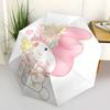 1pc My Melody Automatic Opening/Closing Umbrella with Floral Design - Portable Three-Fold Design, 8-Bone Iron Frame Outdoor Umbrella, Perfect Gift for