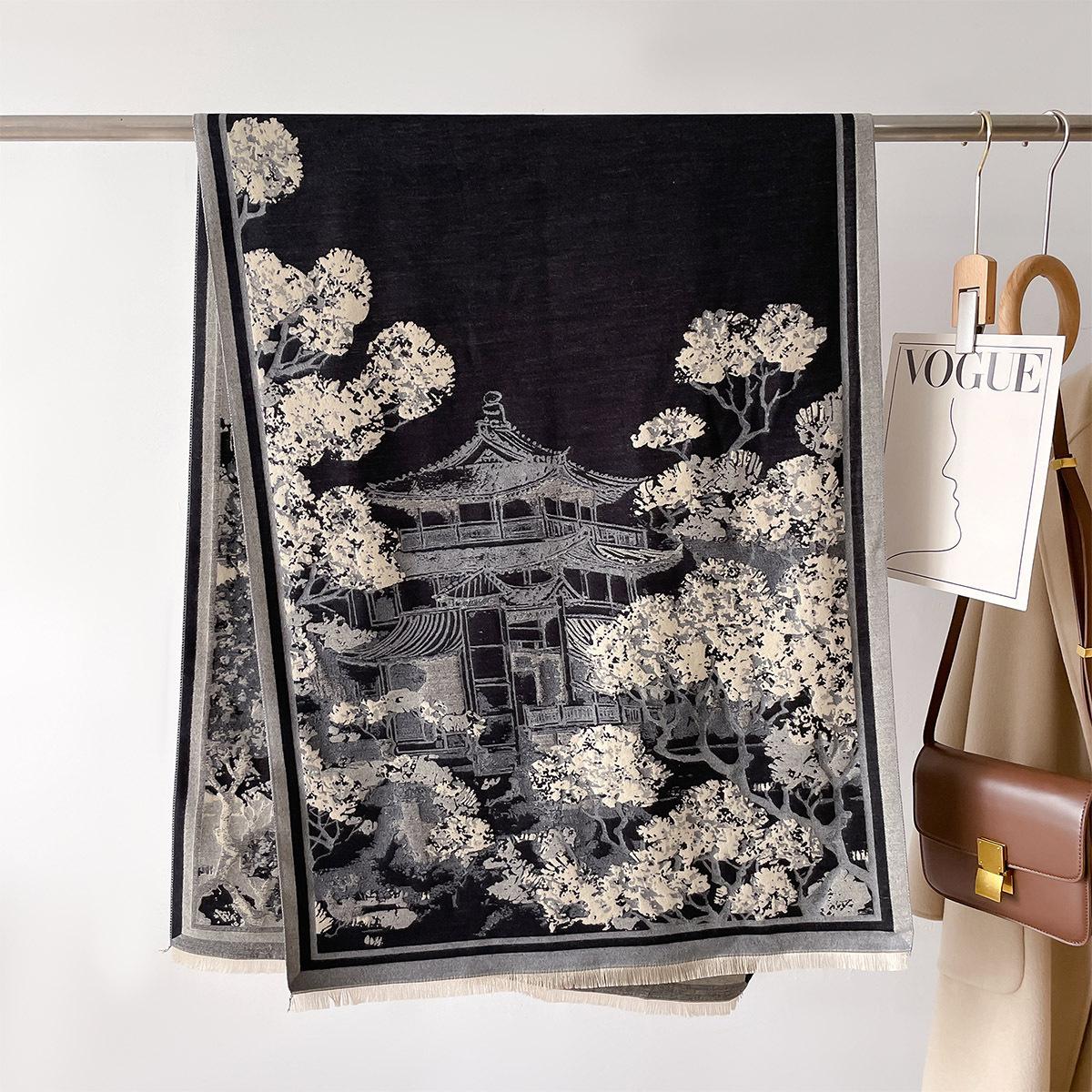 

Мода Женский Теплый Шарф Толстые Шали Женский Шарф Зимние Хиджабы Кисточки Длинный Кашемир Пашмина Хиджабы Шарфы Обертывания Одеяло 66X186cm