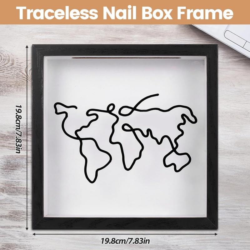 Travel Adventure Archive Box Ticket Shadow Box Picture Frame Display Memories