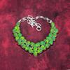 Green Copper Turquoise Handmade Gemstone Necklace, 925 Solid Sterling Silver Necklace Antique Jewelry, For Engagement Gift