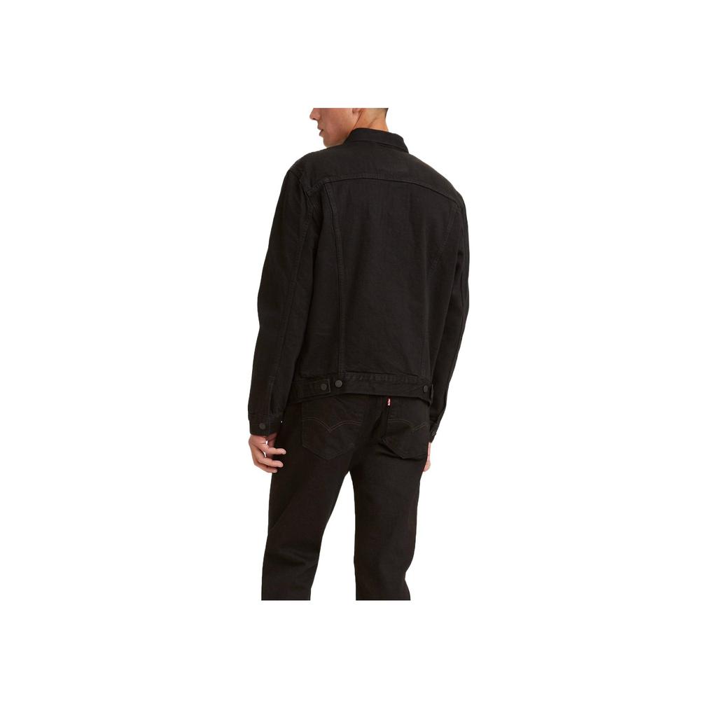 Levis FW22 Solid Button Long Sleeve Jacket Men Jackets Black 72334-0144