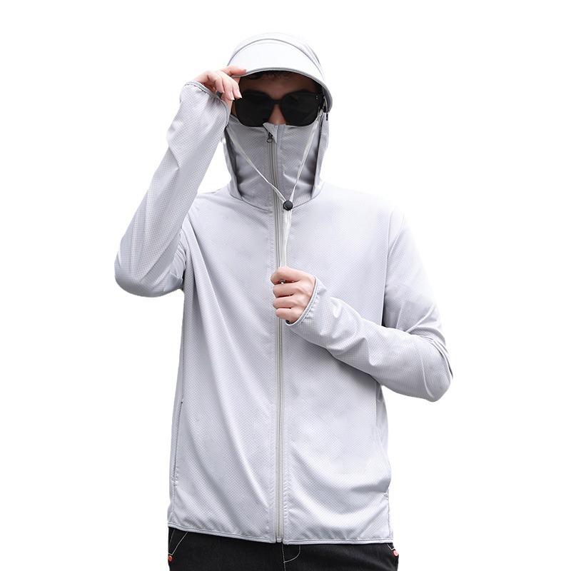 Herren Sommerjacke mit UV-Schutz aus Eis-Seide 2026: Leichter, atmungsaktiver Sonnenschutz für das Angeln im Freien